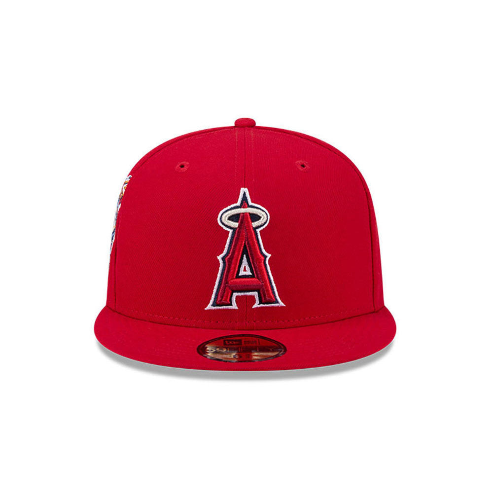 Anaheim Angels MLB Hidden Hit 59FIFTY Fitted New Era Red Official Team Hat Sports Fan Cap