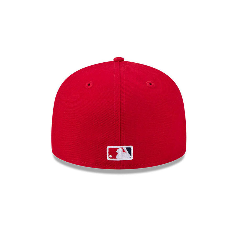 Anaheim Angels MLB Hidden Hit 59FIFTY Fitted New Era Red Official Team Hat Sports Fan Cap