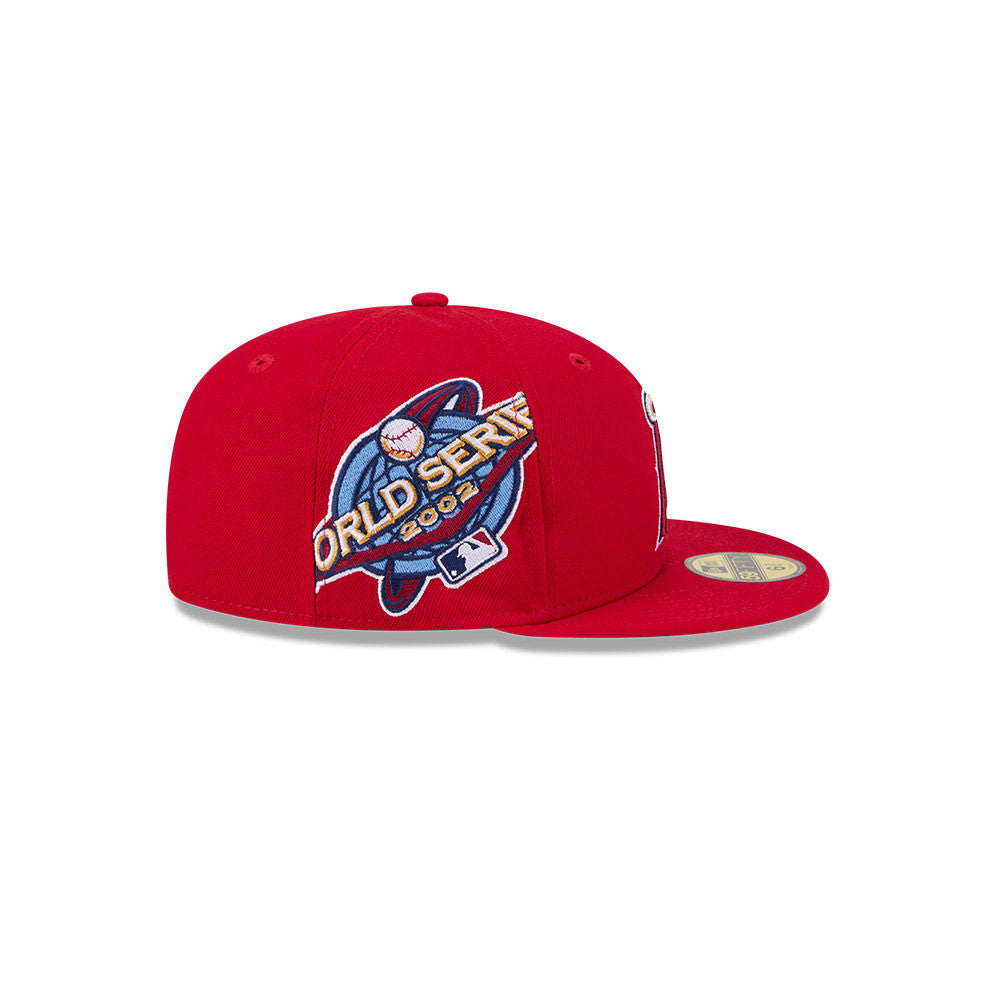 Anaheim Angels MLB Hidden Hit 59FIFTY Fitted New Era Red Official Team Hat Sports Fan Cap
