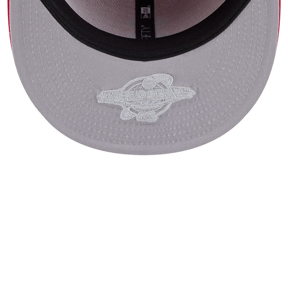 Anaheim Angels MLB Hidden Hit 59FIFTY Fitted New Era Red Official Team Hat Sports Fan Cap