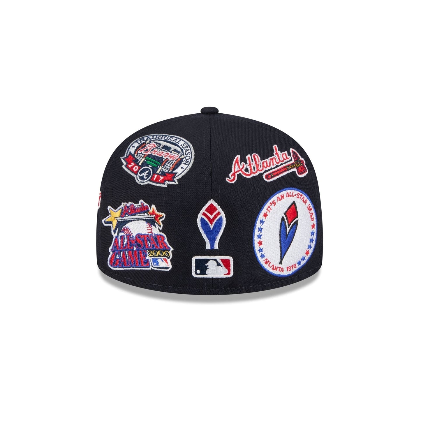 Atlanta Braves MLB All Over Patch 59FIFTY Fitted New Era Official Team Hat Sports Fan Cap