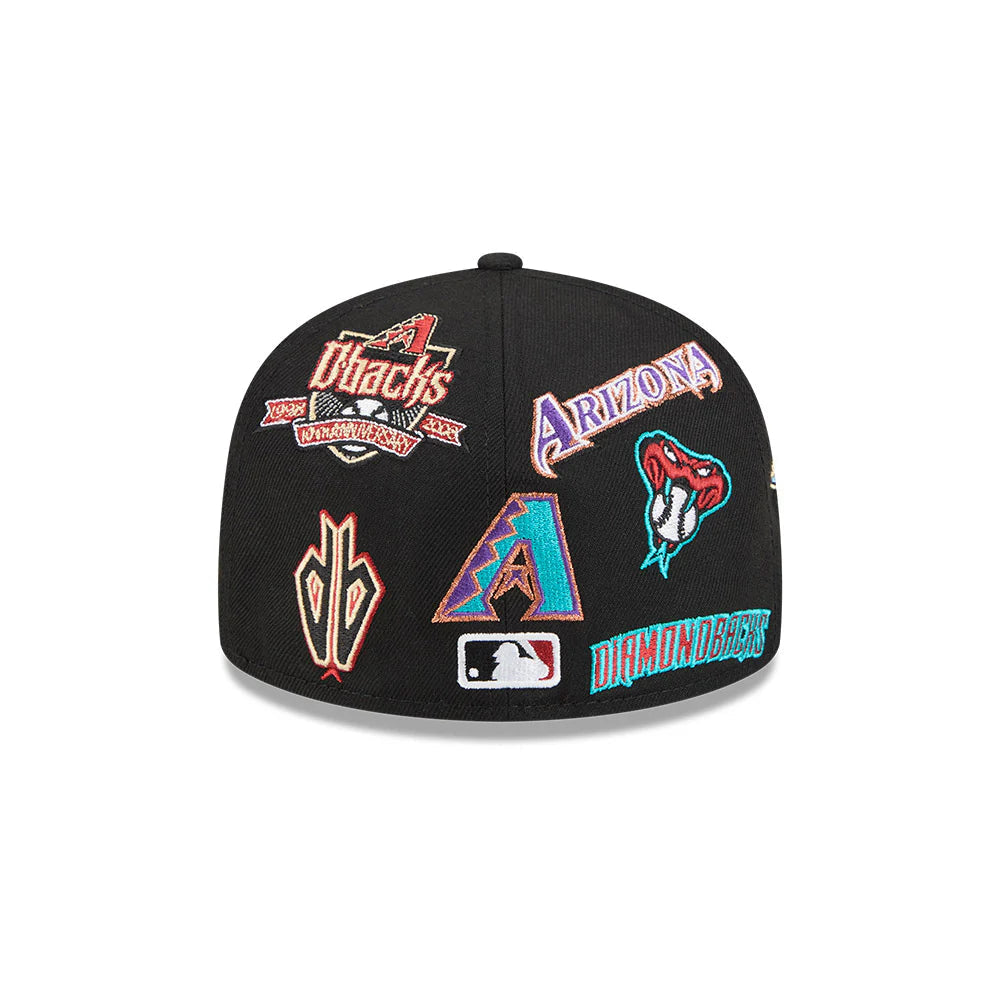 Arizona Diamondbacks MLB All Over Patch 59FIFTY Fitted New Era Official Team Hat Sports Fan Cap