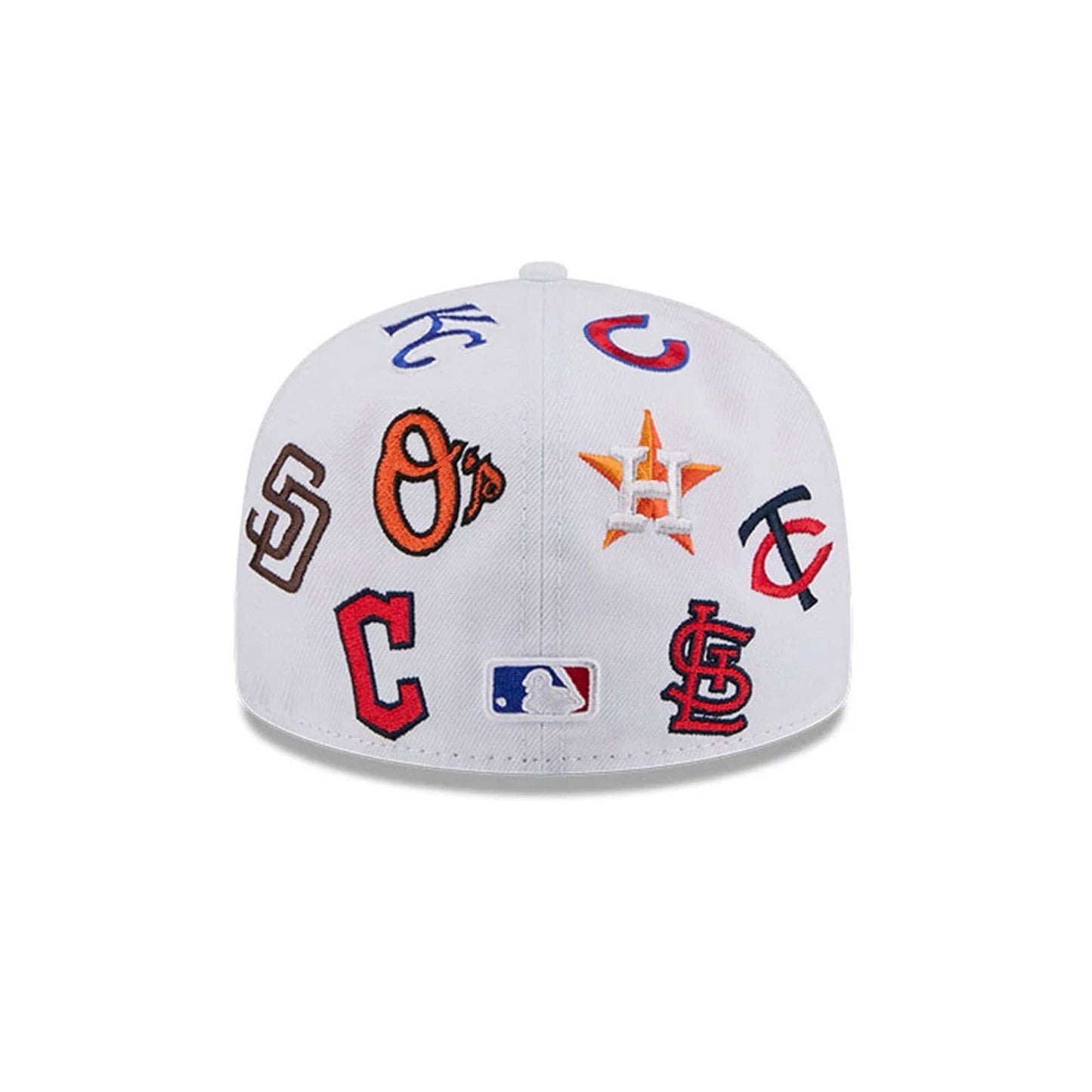 MLB All Over Patch 59FIFTY Fitted New Era White Official Team Hat Sports Fan Cap