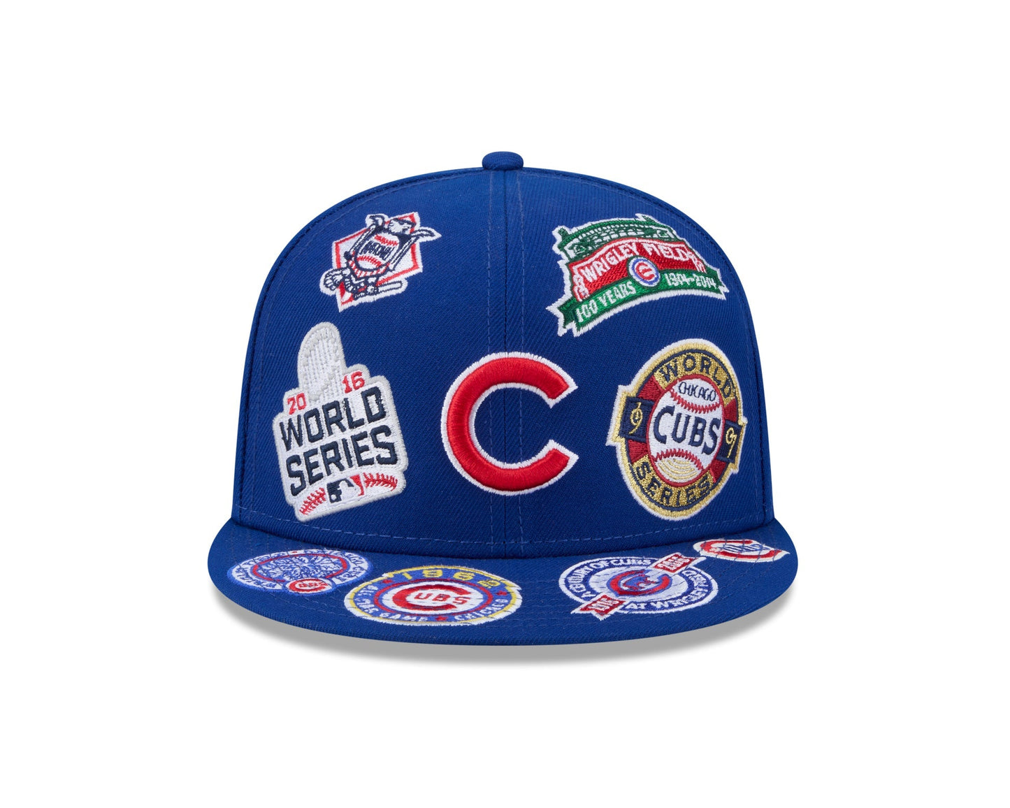 Chicago Cubs MLB All Over Patch 59FIFTY Fitted New Era Official Team Hat Sports Fan Cap