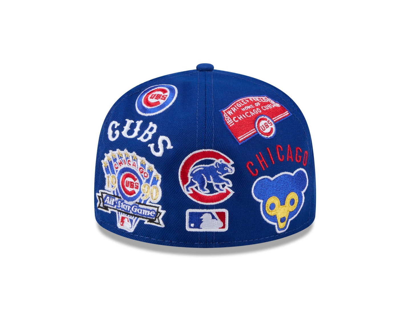 Chicago Cubs MLB All Over Patch 59FIFTY Fitted New Era Official Team Hat Sports Fan Cap