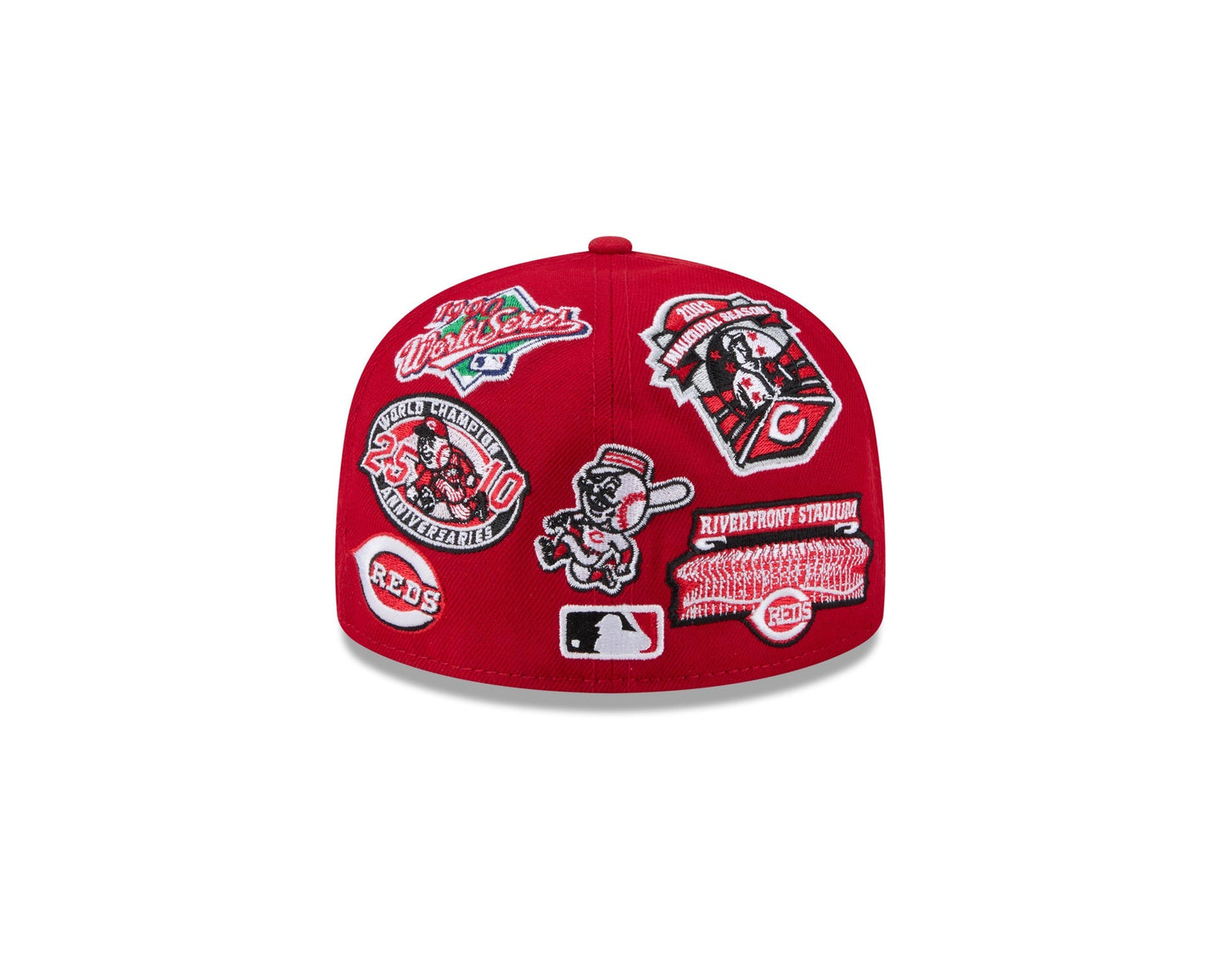 Cincinnati Reds MLB All Over Patch 59FIFTY Fitted New Era Official Team Hat Sports Fan Cap