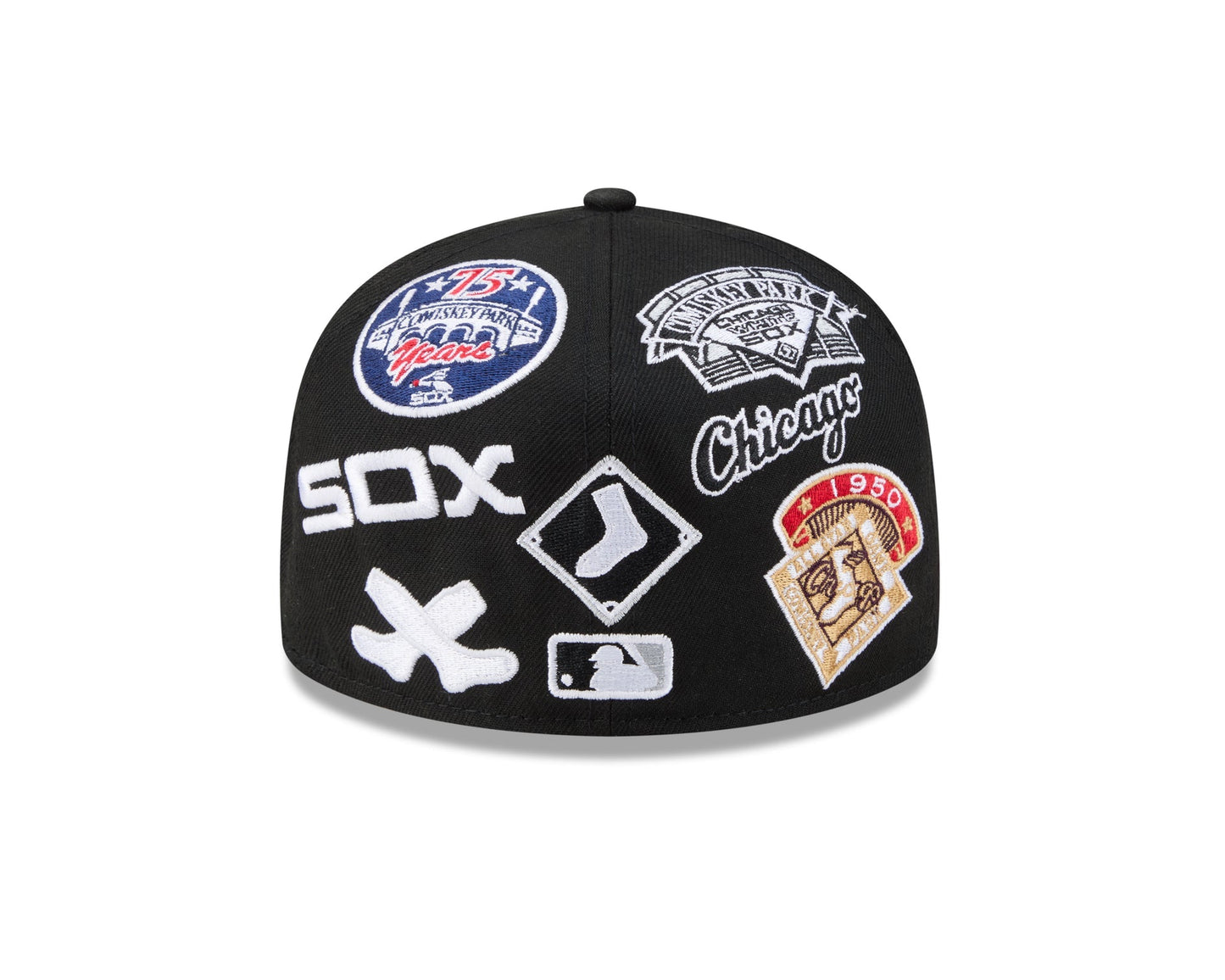 Chicago White Sox MLB All Over Patch 59FIFTY New Era Official Team Hat Sports Fan Cap