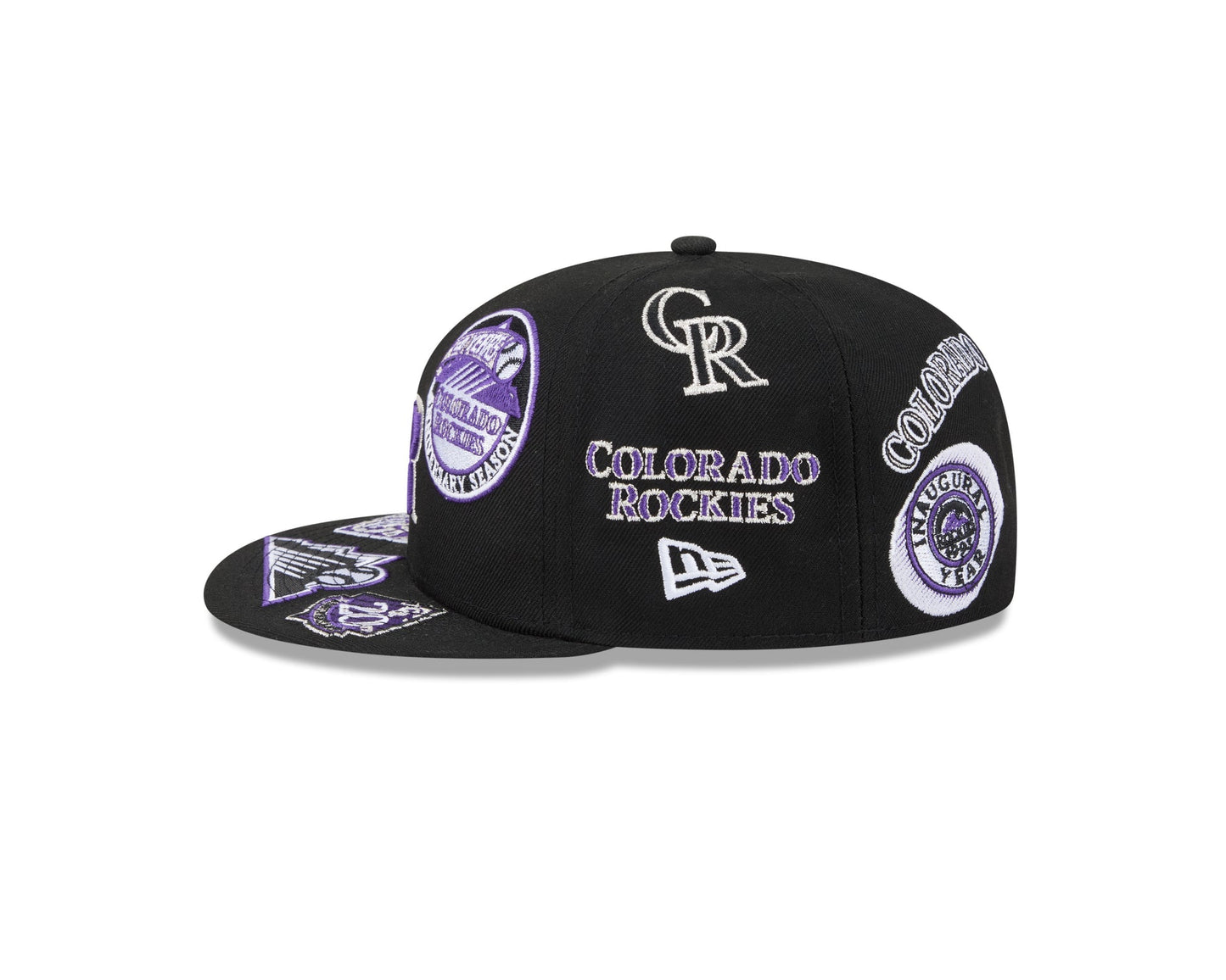 Colorado Rockies MLB All Over Patch 59FIFTY Fitted New Era Official Team Hat Sports Fan Cap