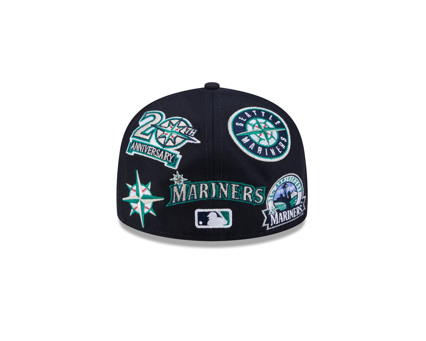 Seattle Mariners MLB All Over Patch 59FIFTY Fitted New Era Official Team Hat Sports Fan Cap