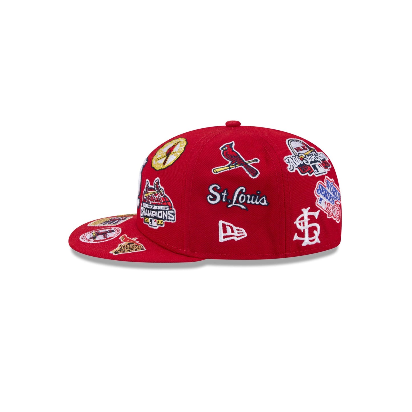 St Louis Cardinals MLB All Over Patch 59FIFTY New Era Official Team Hat Sports Fan Cap