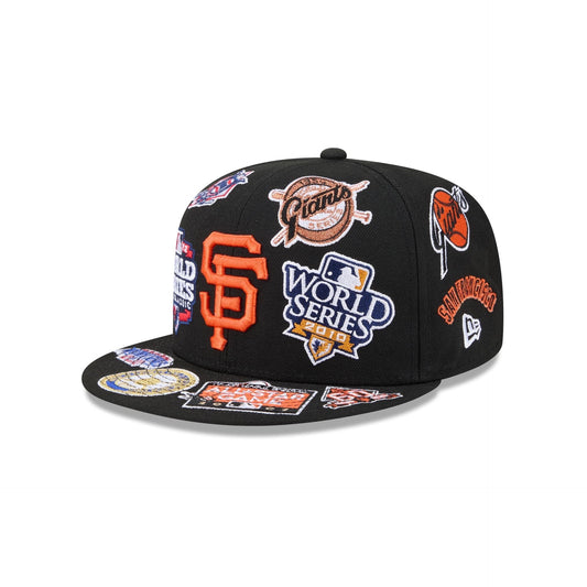 San Francisco Giants MLB All Over Patch 59FIFTY Fitted New Era Official Team Hat Sports Fan Cap