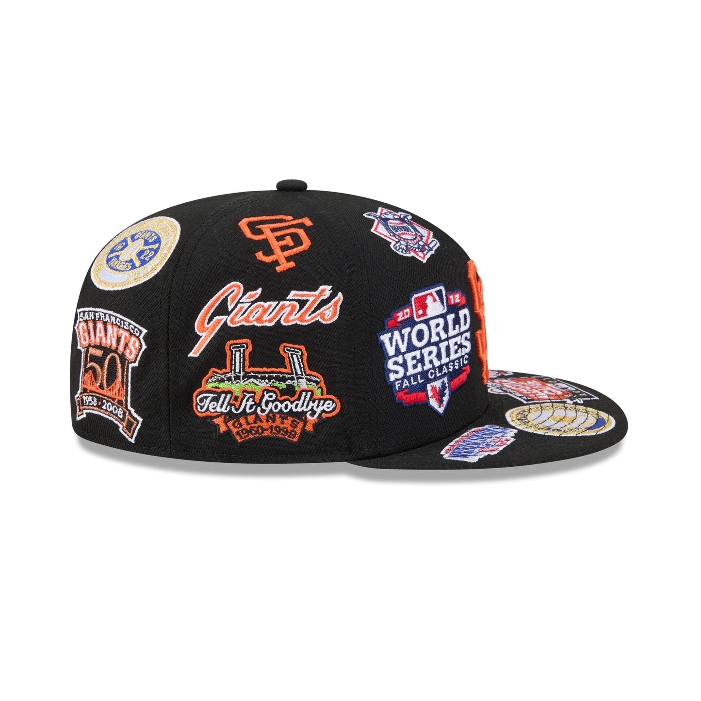 San Francisco Giants MLB All Over Patch 59FIFTY Fitted New Era Official Team Hat Sports Fan Cap