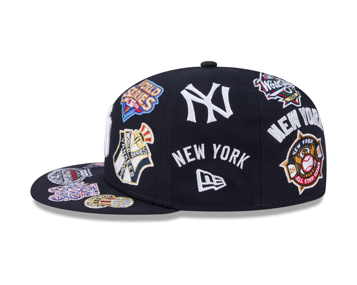 New York Yankees MLB All Over Patch 59FIFTY New Era Official Team Hat Sports Fan Cap