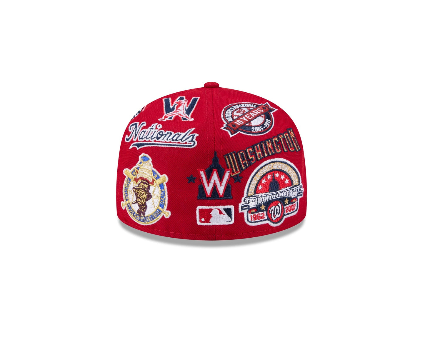 Washington Nationals MLB All Over Patch 59FIFTY Fitted New Era Official Team Hat Sports Fan Cap