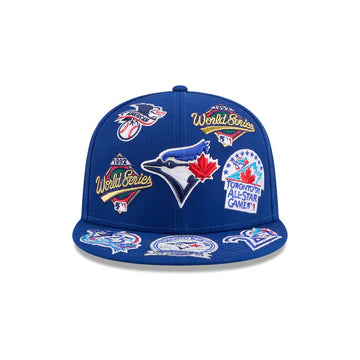 Toronto Blue Jays MLB All Over Patch 59FIFTY New Era Official Team Hat Sports Fan Cap