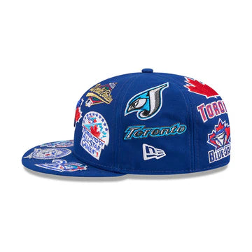 Toronto Blue Jays MLB All Over Patch 59FIFTY New Era Official Team Hat Sports Fan Cap