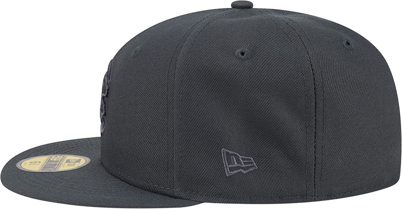 Chicago Cubs Storm Gray Walking Bear Logo 59FIFTY Fitted Cap By New Era Official Team Hat Sports Fan Cap