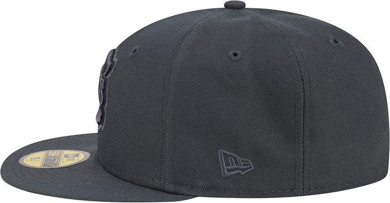 Chicago Cubs Storm Gray 2nd Alternate Logo 59FIFTY Fitted Cap By New Era Official Team Hat Sports Fan Cap
