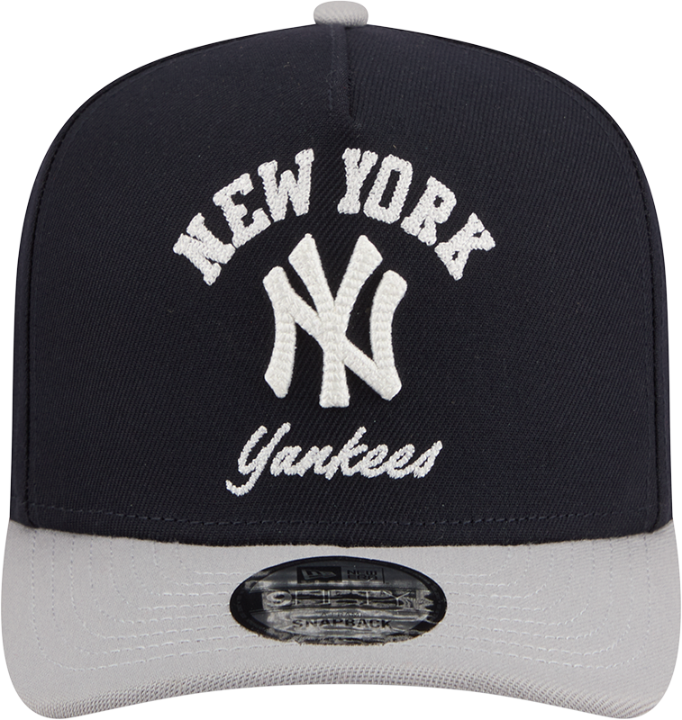 New York Yankees New Era Arched Navy A-Frame 9FIFTY Snapback Hat Official Team Hat Sports Fan Cap