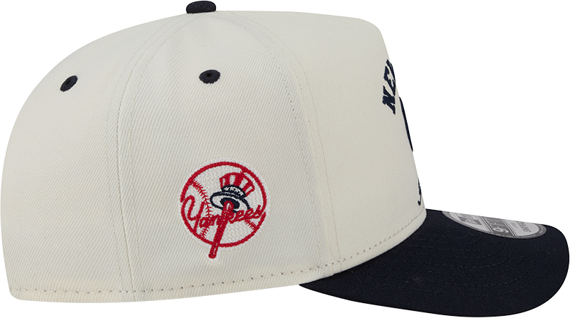 New York Yankees New Era Arched Ivory A-Frame 9FIFTY Snapback Hat Official Team Hat Sports Fan Cap