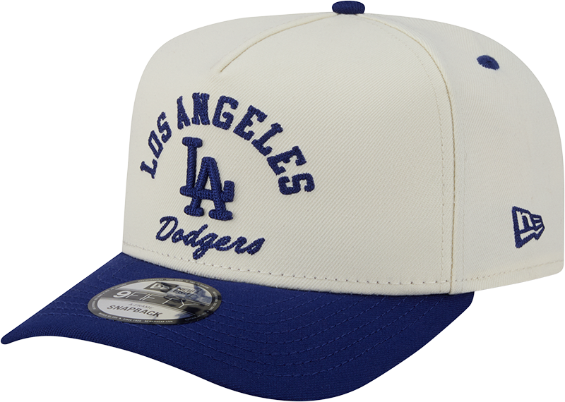 Los Angeles Dodgers New Era Arched Ivory A-Frame 9FIFTY Snapback Hat Official Team Hat Sports Fan Cap