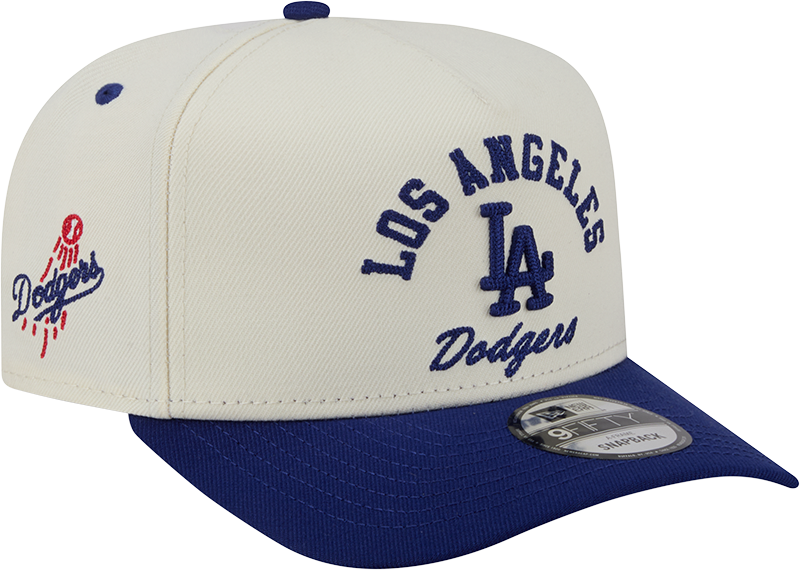 Los Angeles Dodgers New Era Arched Ivory A-Frame 9FIFTY Snapback Hat Official Team Hat Sports Fan Cap