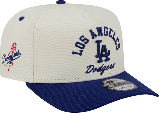 Los Angeles Dodgers New Era Arched Ivory A-Frame 9FIFTY Snapback Hat Official Team Hat Sports Fan Cap