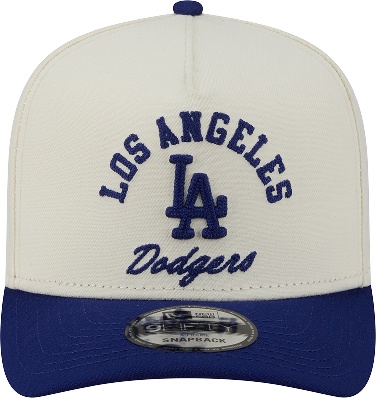 Los Angeles Dodgers New Era Arched Ivory A-Frame 9FIFTY Snapback Hat Official Team Hat Sports Fan Cap