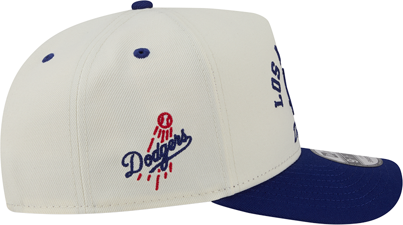 Los Angeles Dodgers New Era Arched Ivory A-Frame 9FIFTY Snapback Hat Official Team Hat Sports Fan Cap