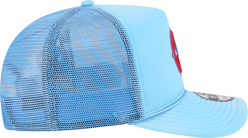 Chicago Cubs New Era Blue Worn A-Frame 9FIFTY Trucker Snapback Hat Official Team Hat Sports Fan Cap
