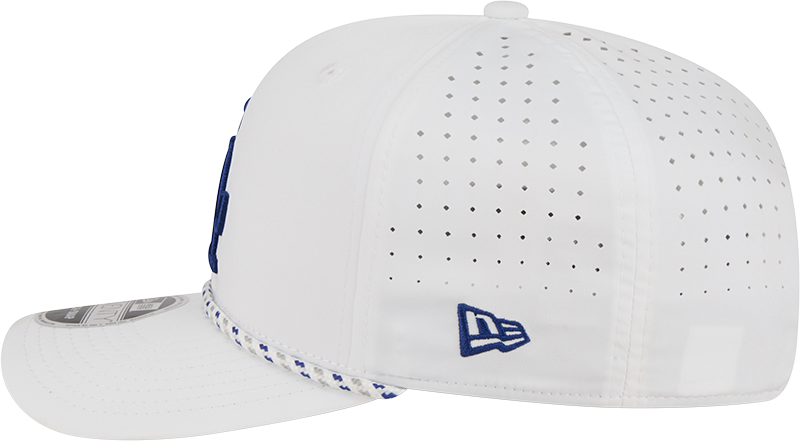 Los Angeles Dodgers New Era White Sport Rope 9SEVENTY Stretch Snap Adjustable Hat Official Team Hat Sports Fan Cap