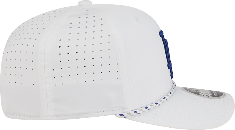Los Angeles Dodgers New Era White Sport Rope 9SEVENTY Stretch Snap Adjustable Hat Official Team Hat Sports Fan Cap