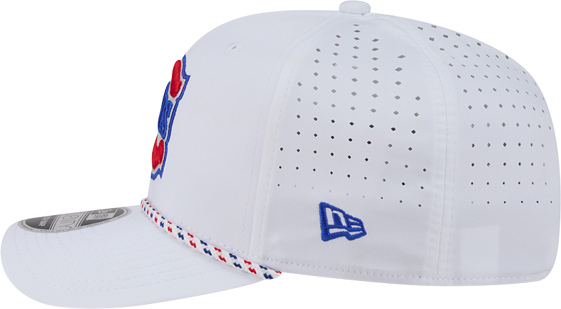 Chicago Cubs New Era 2nd Alternate White Sport Rope 9SEVENTY Stretch Snap Adjustable Hat Official Team Hat Sports Fan Cap