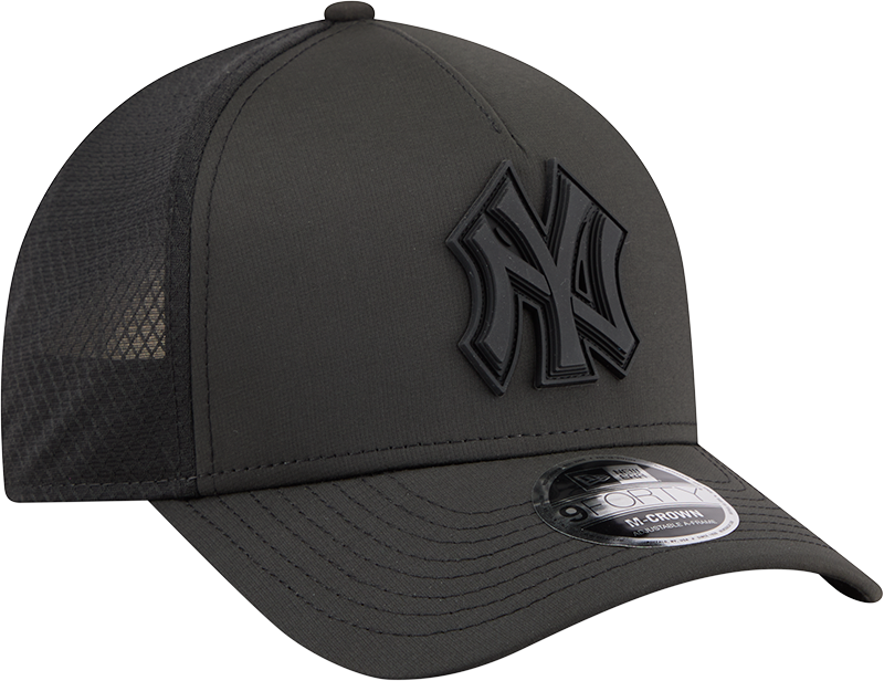 New York Yankees New Era Badged 9FORTY M-Crown Adjustable Hat-Black Official Team Hat Sports Fan Cap