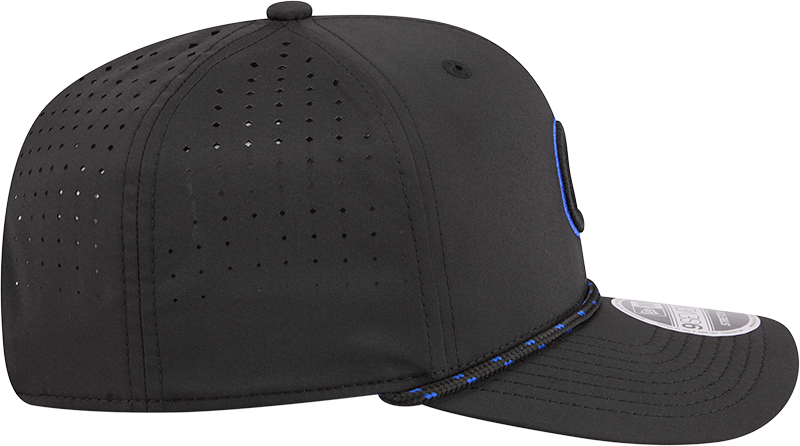 Chicago Cubs New Era Black Sport Rope 9SEVENTY Stretch Snap Adjustable Hat Official Team Hat Sports Fan Cap