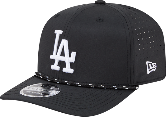 Men's Los Angeles Dodgers New Era Black Performance 9SEVENTY Sport Adjustable Hat Official Team Hat Sports Fan Cap