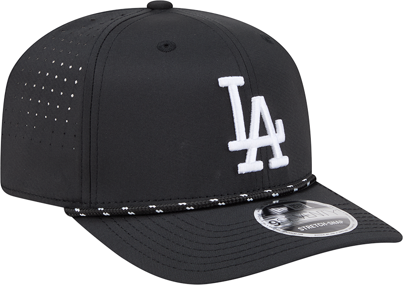 Men's Los Angeles Dodgers New Era Black Performance 9SEVENTY Sport Adjustable Hat Official Team Hat Sports Fan Cap