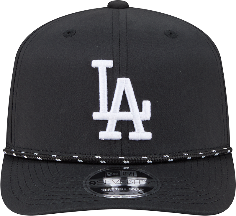 Men's Los Angeles Dodgers New Era Black Performance 9SEVENTY Sport Adjustable Hat Official Team Hat Sports Fan Cap
