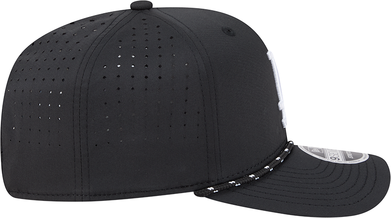 Men's Los Angeles Dodgers New Era Black Performance 9SEVENTY Sport Adjustable Hat Official Team Hat Sports Fan Cap