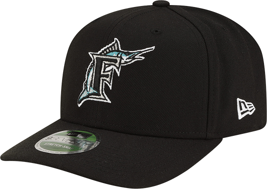 Florida Marlins Cooperstown New Era Black 9SEVENTY Adjustable Hat Official Team Hat Sports Fan Cap