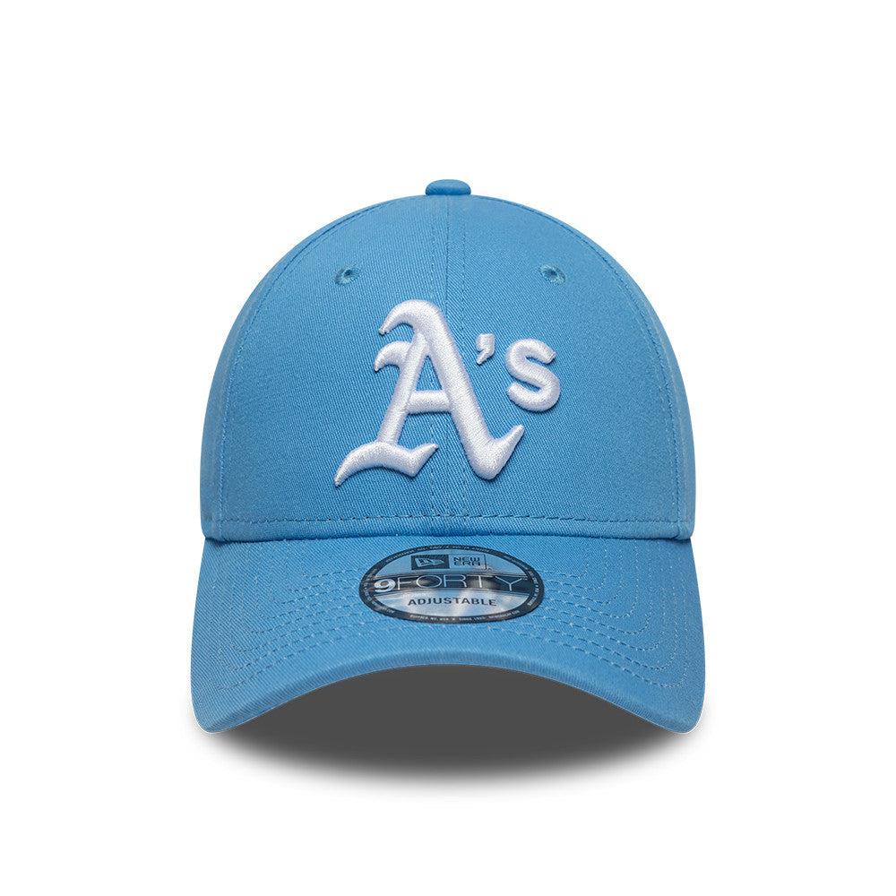 Oakland Athletics MLB League Essential 9FORTY Strapback New Era Blue Official Team Hat Sports Fan Cap