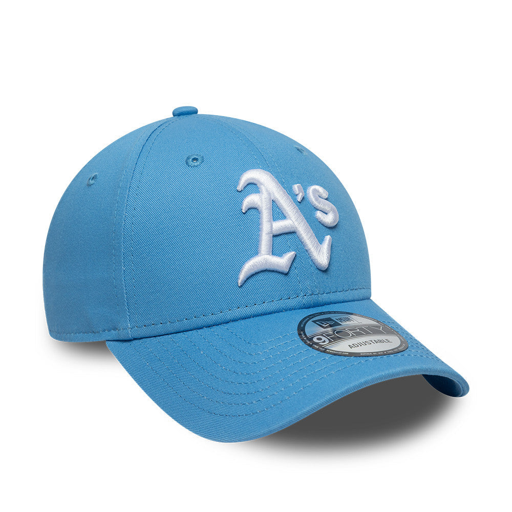 Oakland Athletics MLB League Essential 9FORTY Strapback New Era Blue Official Team Hat Sports Fan Cap