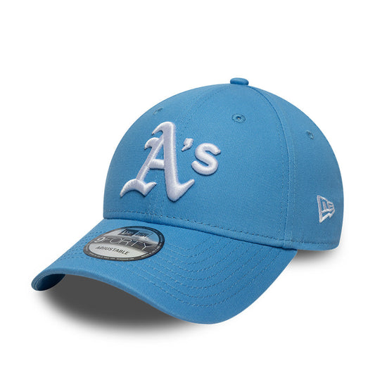 Oakland Athletics MLB League Essential 9FORTY Strapback New Era Blue Official Team Hat Sports Fan Cap