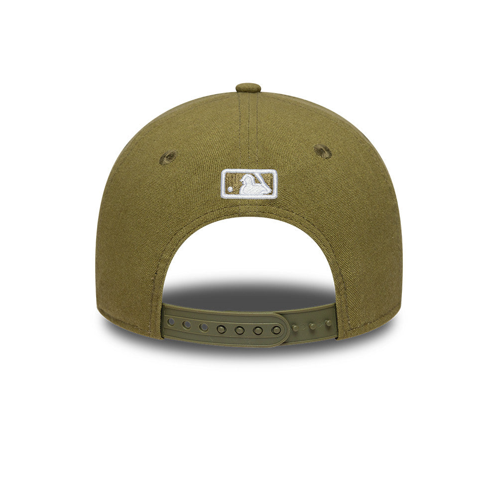 Los Angeles Dodgers MLB Linnen 9FORTY M Crown Snapback New Era Olive Official Team Hat Sports Fan Cap