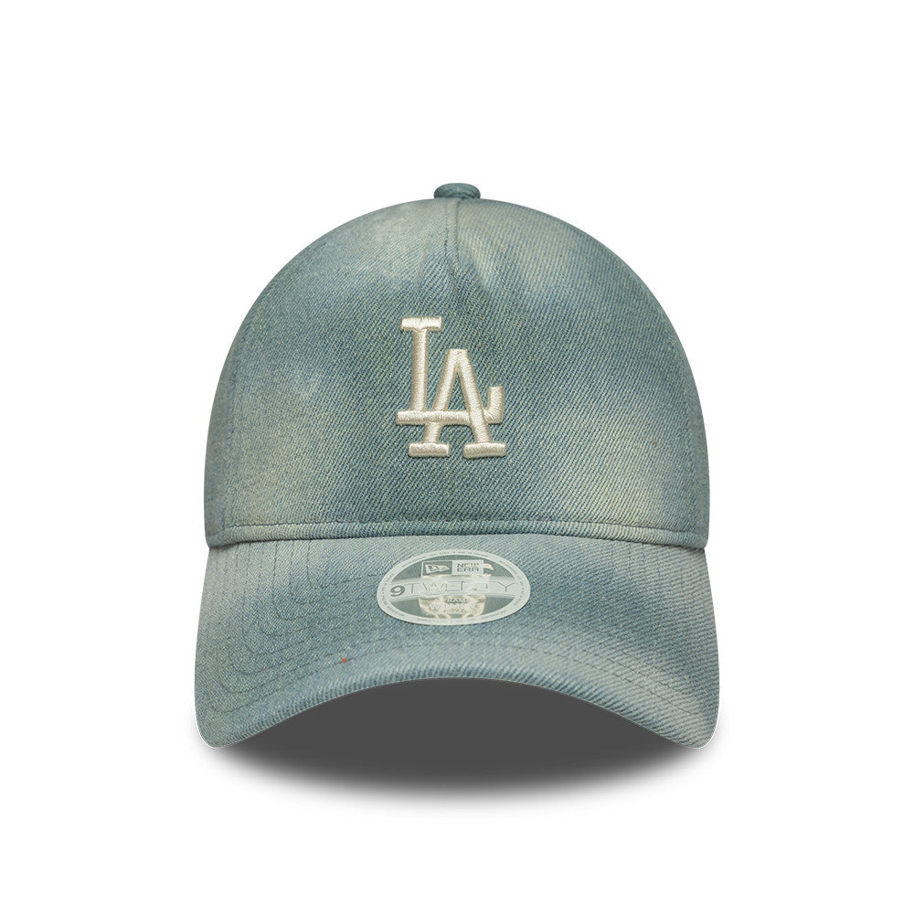 Los Angeles Dodgers MLB Womens Aframe 9Twenty Strapback New Era Denim Official Team Hat Sports Fan Cap