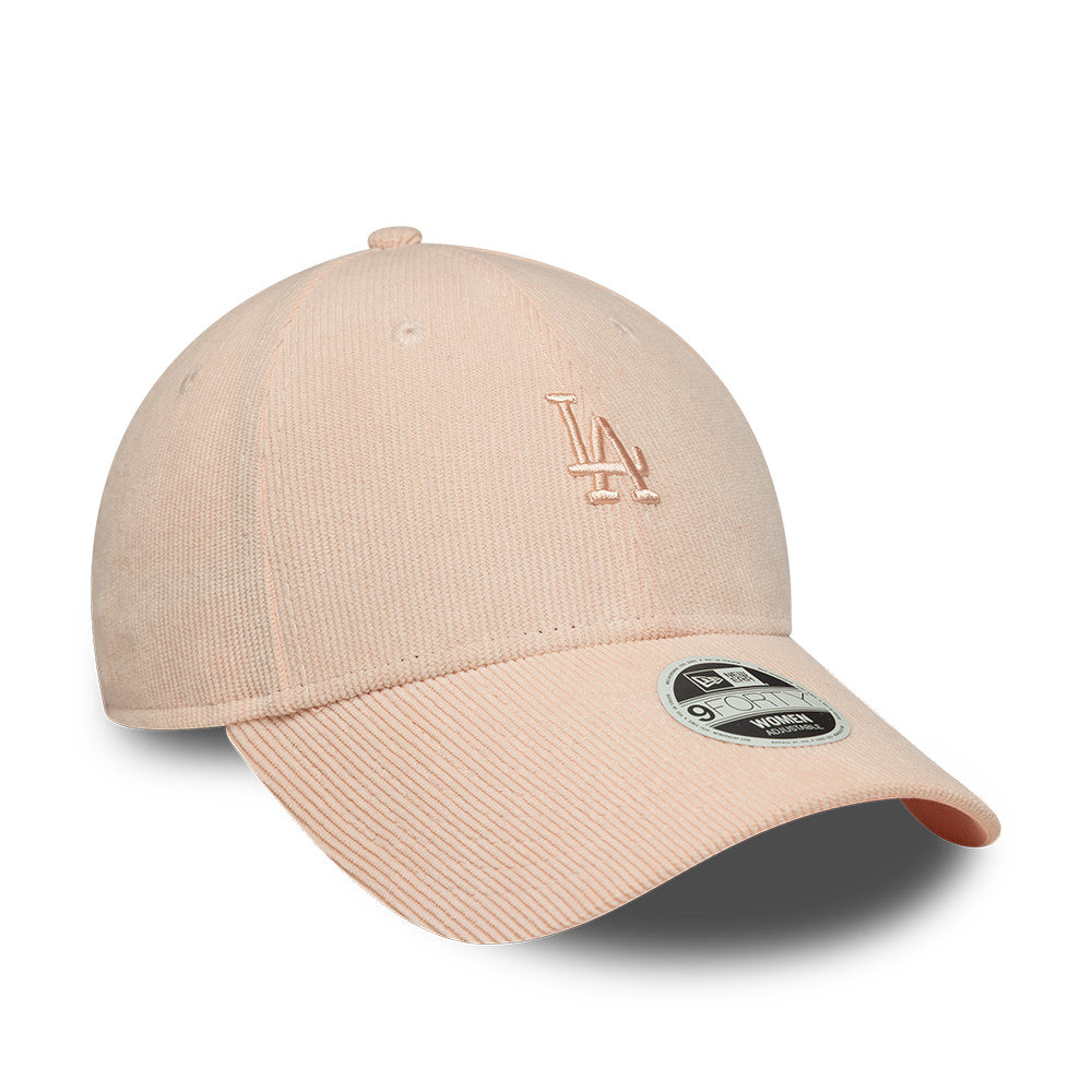 Los Angeles Dodgers MLB Mini Cord 9FORTY Women Strapback New Era Pink Official Team Hat Sports Fan Cap