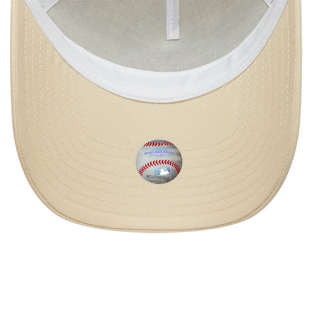 New York Yankees MLB Trucker Snapback New Era Beige/Orange Official Team Hat Sports Fan Cap
