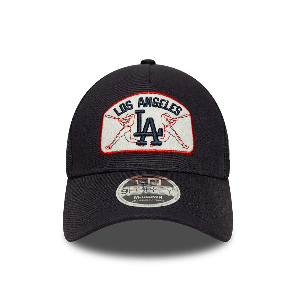 Los Angeles Dodgers MLB Patch Snapback Trucker New Era Navy Official Team Hat Sports Fan Cap