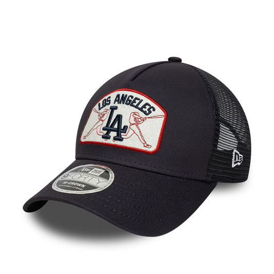 Los Angeles Dodgers MLB Patch Snapback Trucker New Era Navy Official Team Hat Sports Fan Cap