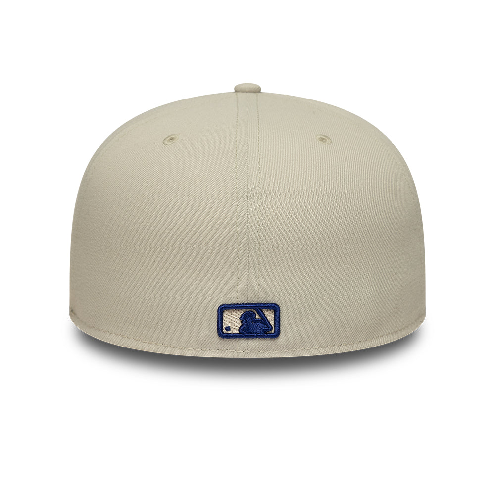 New York Yankees MLB City Icon 59FIFTY Fitted New Era Stone/Blue Official Team Hat Sports Fan Cap